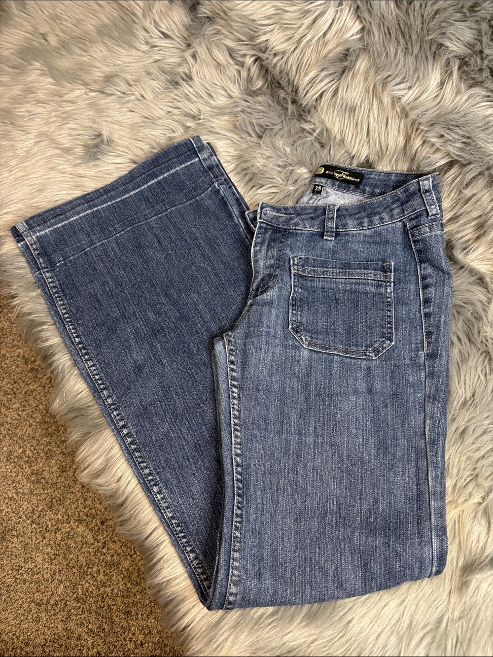 a.n.a Women's Medium Blue Wide Leg Jeans